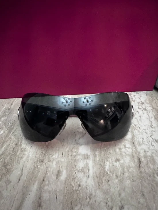 Bvlgari Vintage Crystal Shield Sunglasses - Picture 2 of 8